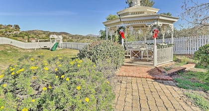 Fallbrook Home w/ Garden, Gazebo & Fire Pit!