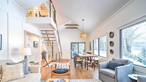 Living area - Charming Charlevoix Home on Lake Michigan! (Charlevoix)