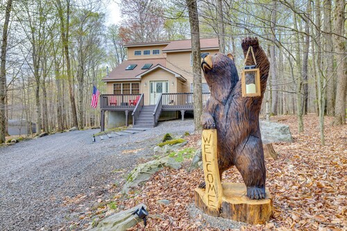 Hot Tub & Game Room: Cozy Big Bass Lake Home!