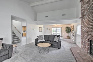 Living area - Renovated Bakersfield Home w/ Private Yard! (Bakersfield)