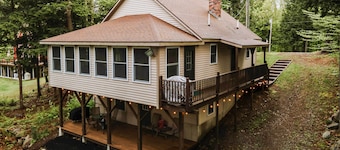 Waterfront Sebec Lake Home w/ Yard + Fire Pit
