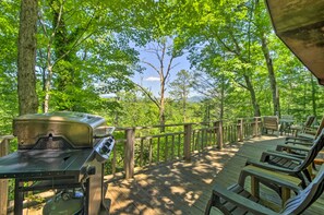 Terrace/patio - Secluded 'mountain Home' 12 Mi to Tsali Area (Robbinsville)
