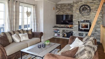 TV connectée, cheminée