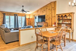 House (3 Bedrooms) | Interior - Fire Pit & Mtn Views: Charming Marion Cabin! (Marion)