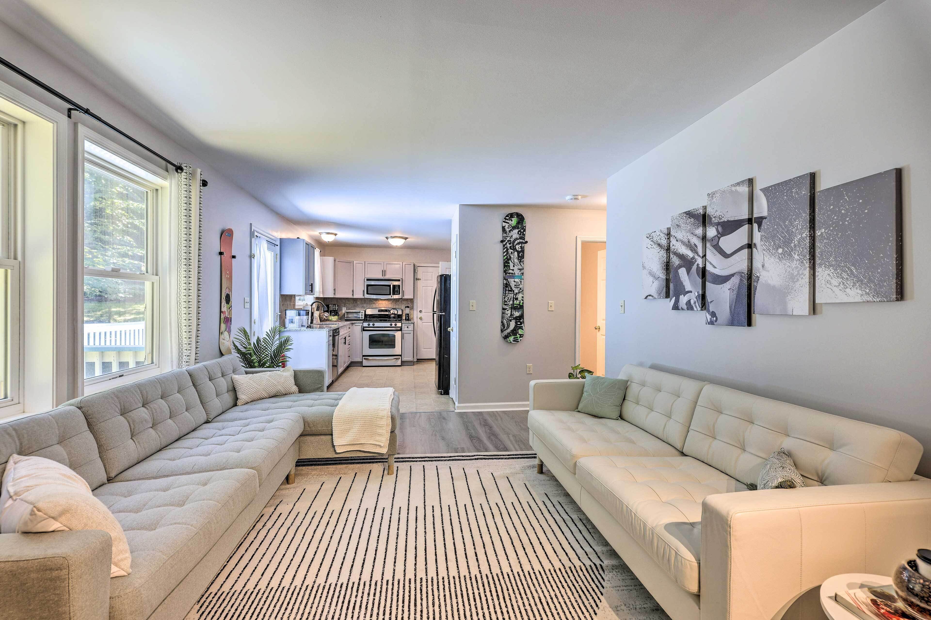 East Stroudsburg Getaway w/ Game Room: Ski & Swim!