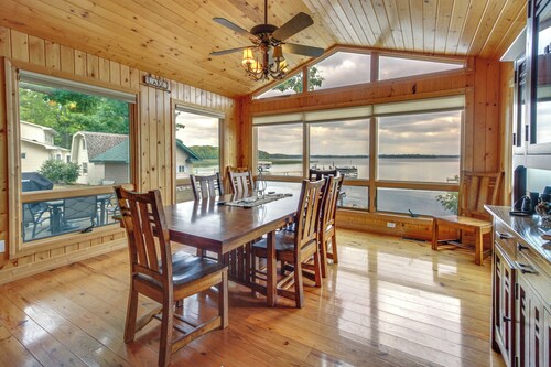 Lakefront Isle Escape w/ Dock + Fire Pit!