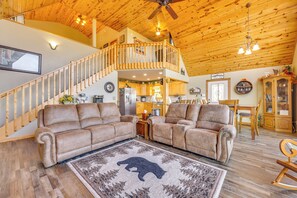 House (2 Bedrooms) | Interior - Mountain-view Murphy Cabin w/ Shared Fire Pit (Murphy)