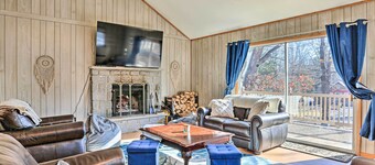 Game Room, Fire Pit: Family-friendly Poconos Haven