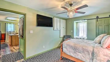 Apartemen (1 Bedroom) | 1 kamar tidur, ruang kerja ramah laptop, dan seprai linen