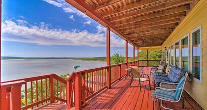 Waterfront Lake Eufaula Home: Multi-level Balcony