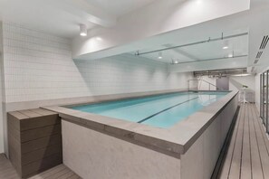 Indoor pool, a heated pool