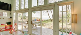 Beachfront Lake Michigan Cottage: Fire Pit & Deck