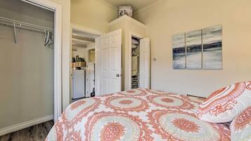 1 bedroom, iron/ironing board, bed sheets