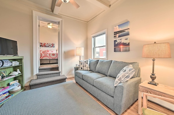 Huoneisto (1 Bedroom) | Oleskelualue | Televisio