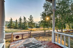 Terrace/patio - Historic Philipsburg Home ~ 18 Mi to Skiing! (Philipsburg)
