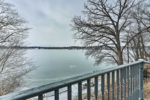 Lakefront Genoa City Home w/ Private Beach