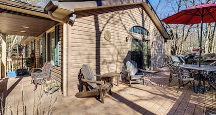 Poconos Home w/ Game Room: Walk to Lake Harmony!