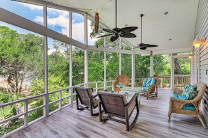 House (3 Bedrooms) | Front of property - 'reel Blessed' Topsail Beach Home w/ Private Dock! (Holly Ridge)