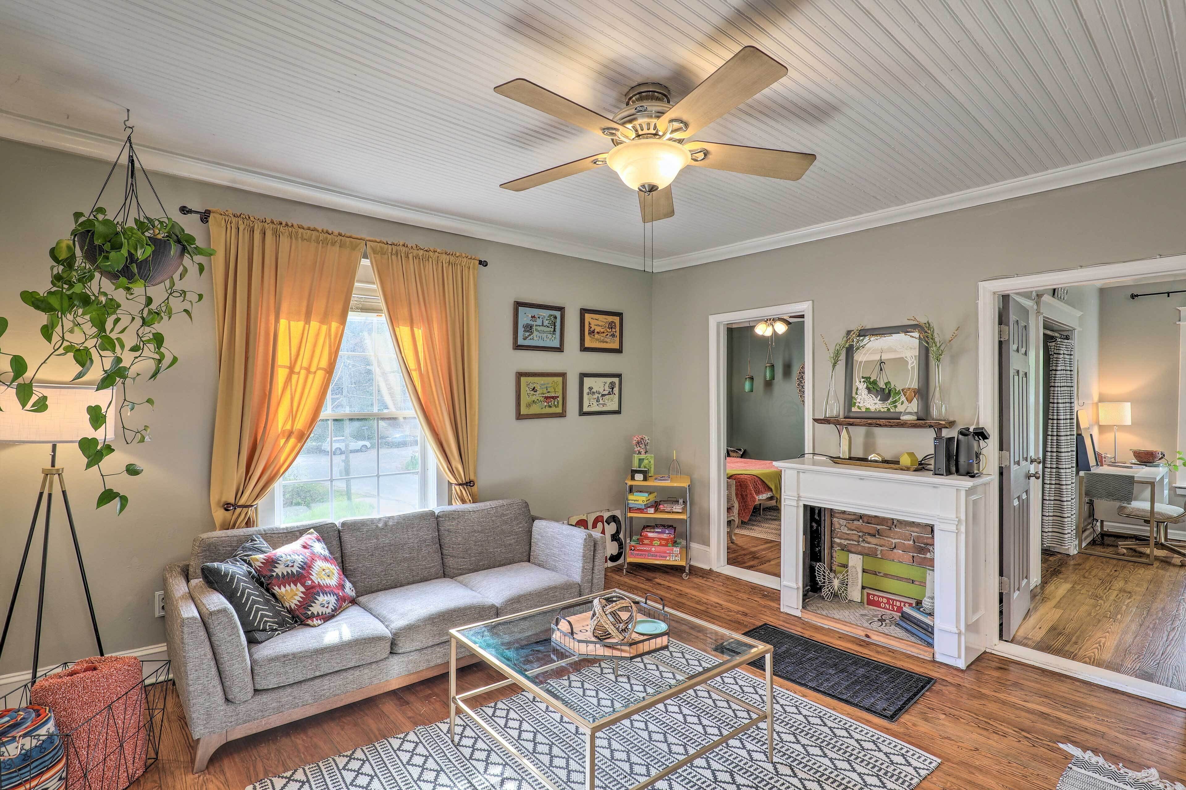 Stylish Asheville Home w/ Backyard & Fire Pit