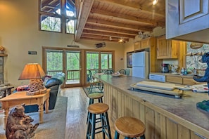 House (3 Bedrooms) | Interior - Spacious Maggie Valley Cabin w/ Hot Tub & MTN View (Maggie Valley)