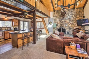 House (3 Bedrooms) | Interior - Swiss-style Chalet w/ Fireplace - Near Story Land! (Glen)