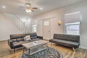 TV, fireplace - Charming Indianapolis Home ~ 4 Mi to Dtwn! (Indianapolis)
