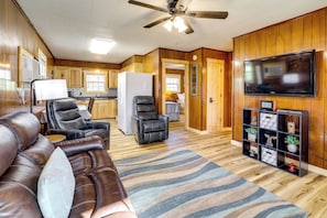 House (2 Bedrooms) | Interior - Devils Fork Resort Cabin w/ Designated Boat Slip! (Higden)