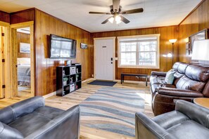 House (2 Bedrooms) | Interior - Devils Fork Resort Cabin w/ Designated Boat Slip! (Higden)