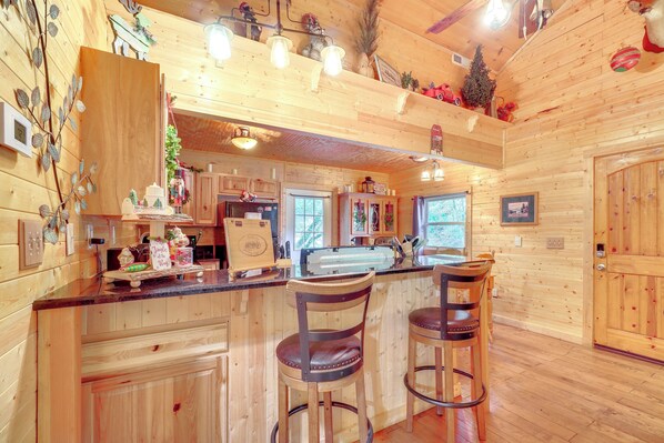 House (2 Bedrooms) | Interior - 'just Fur Relaxin' Sevierville Cabin w/ Hot Tub! (Sevierville)