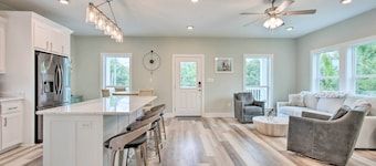 Modern Waveland Home w/ Deck, Walk to Beach!