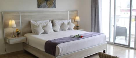 Individually decorated, individually furnished, desk, laptop workspace