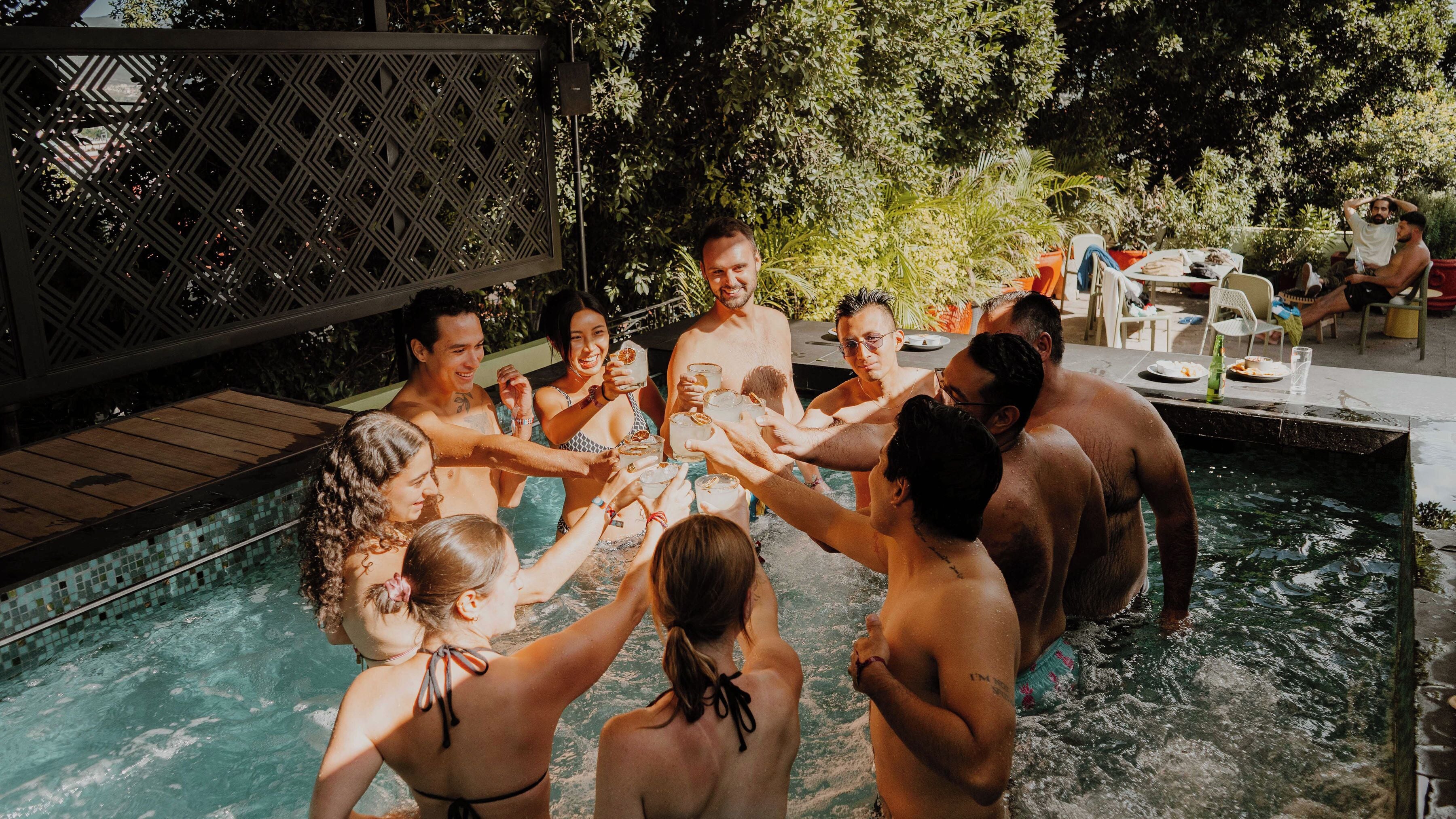 Alberca al aire libre 