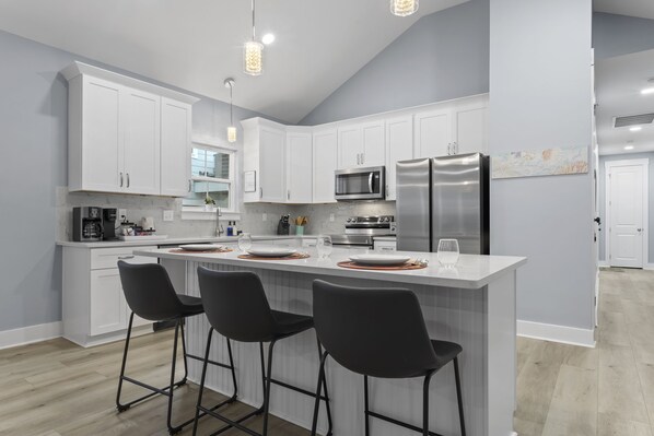 Fridge, microwave, oven, stovetop - Two Amazing Modern & Spacious Beach Retreats, 9 Bedroom, 6 bathrooms (Gulfport)