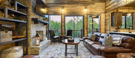 TV connectée, cheminée