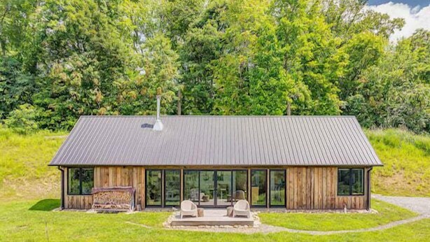 Exterior - Morgan Branch Cabin | Modern Mountain Cabin with Panoramic Views Near Asheville (Marshall)