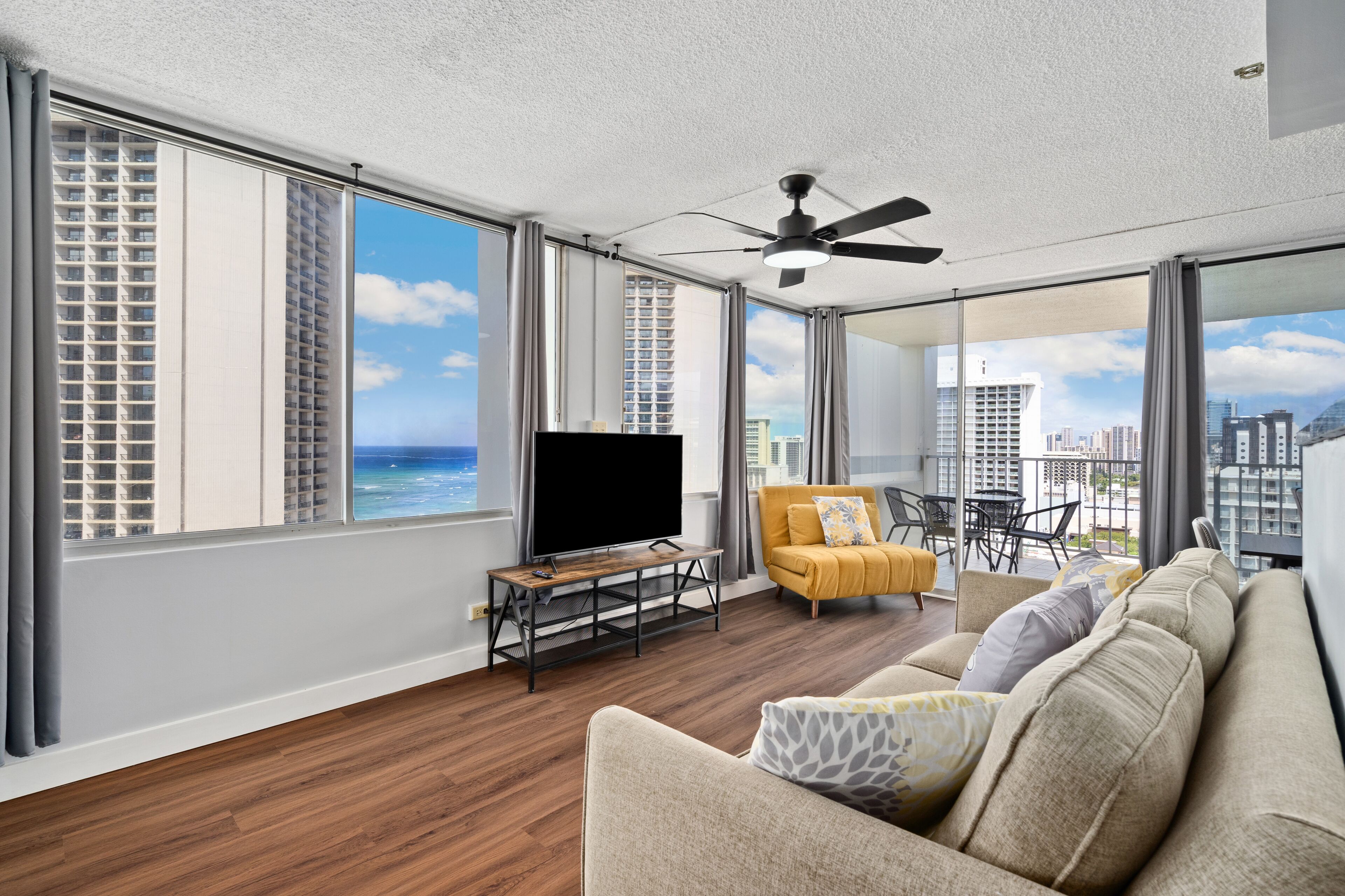 Newly Renovated 24th Floor 1 Bedroom Condo with Stunning Ocean Views