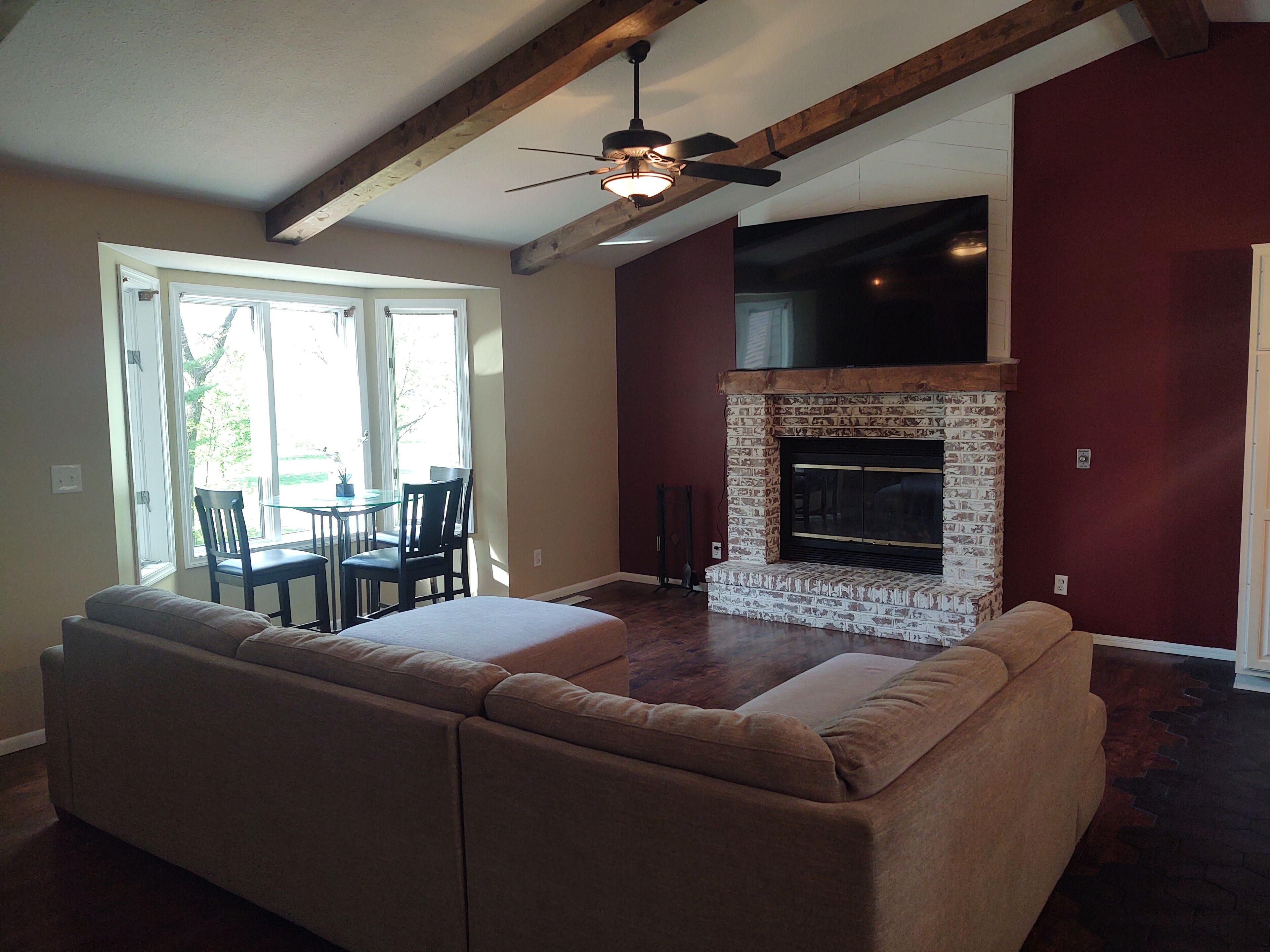 House in quiet country, near lakes, snowmobile trail access, close to state park