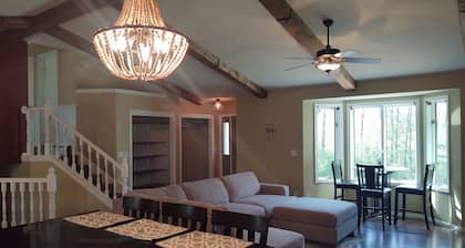 House in quiet country, near lakes, snowmobile trail access, close to state park