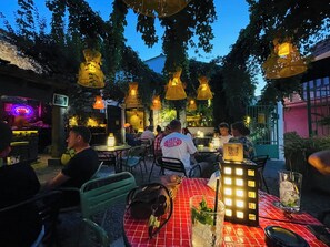 Outdoor dining - Tamariu Foraió Home for 6, AC/WiFi 50m beach near! (Tamariu)