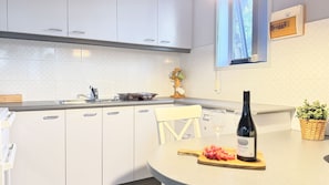 Microwave, oven, stovetop, toaster
