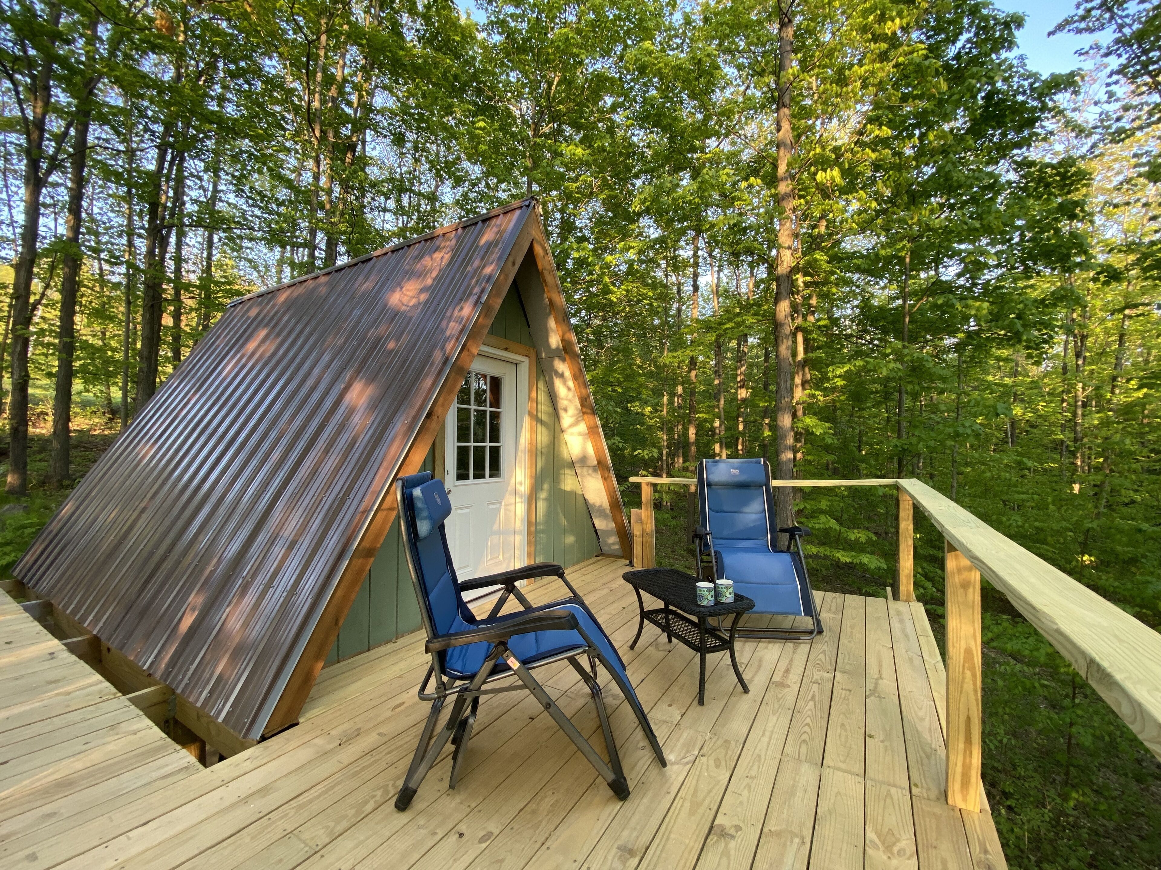 The Far-Rest Fox A-Frame Off Grid Glamp