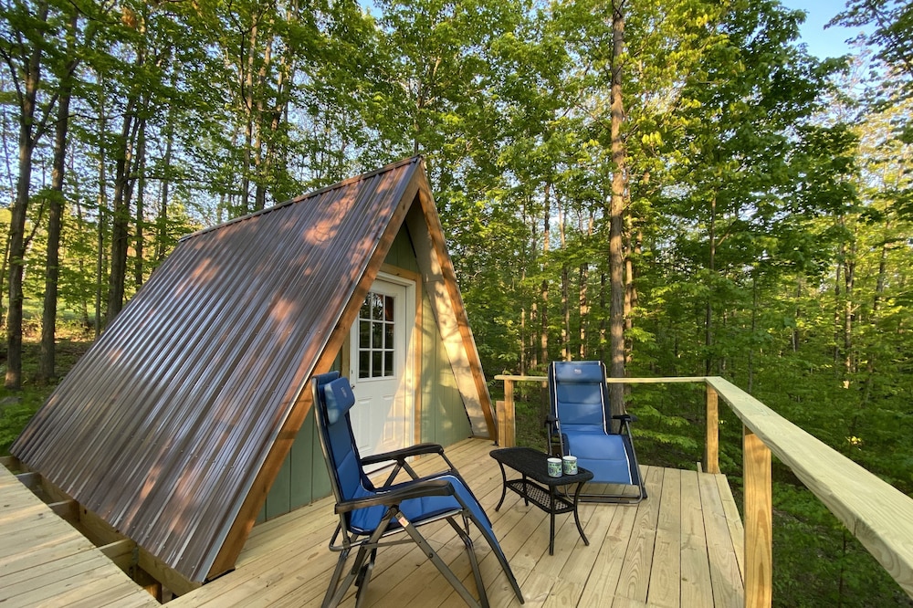 The Far-Rest Fox A-Frame Off Grid Glamp