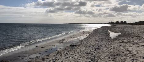 Vlak bij het strand