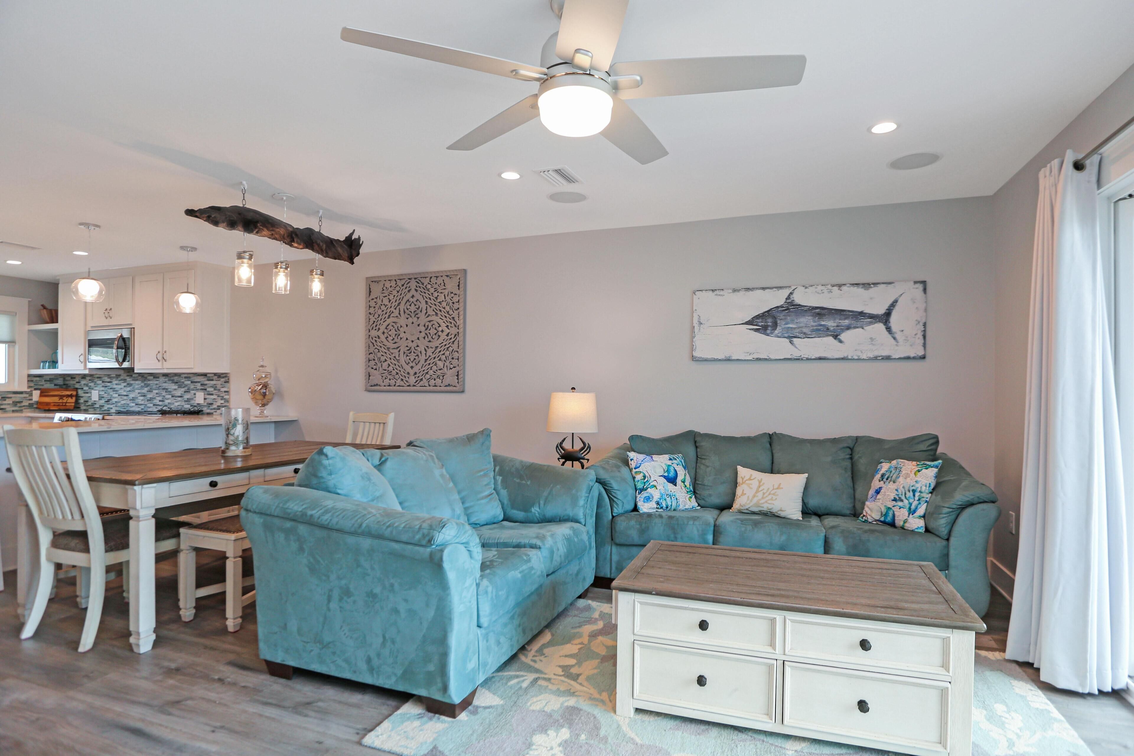 Ferienhaus, Mehrere Betten (Sharlas Sunrise) | Wohnbereich