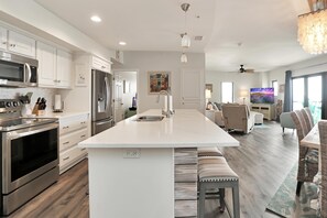 Condo, Multiple Beds (Club at Mexico Beach 2E) | Private kitchen