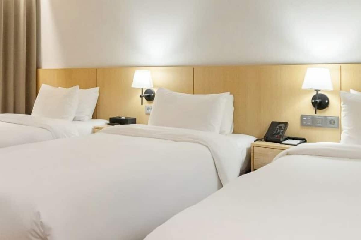 Premium bedding, down comforters, in-room safe, individually decorated