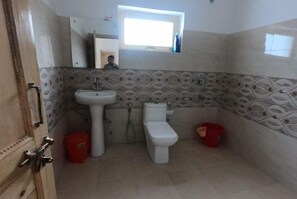 Shower, towels, soap