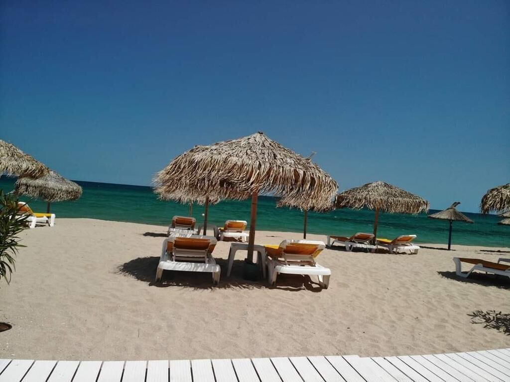 Beach nearby, white sand