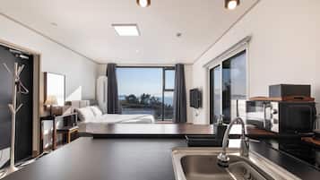 Standard Room - Room 201, Room 202 randomly assigned | Private kitchen | Fridge, microwave, rice cooker, cookware/dishes/utensils