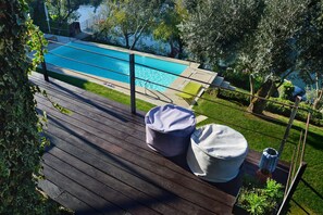 Cottage Basic, 1 camera da letto, vista fiume, lato giardino | Terrazza/patio